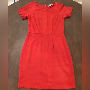 Bright Orange Sheath Dress